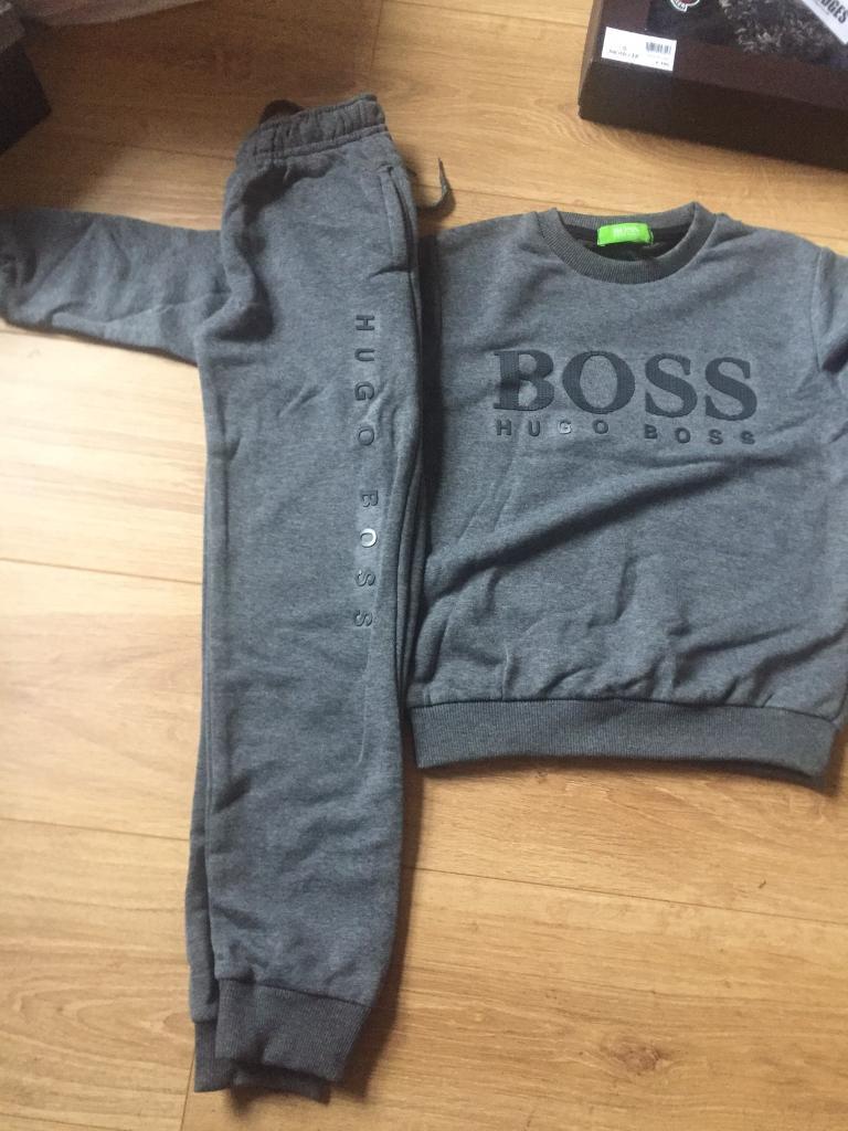 hugo boss childrens tracksuit